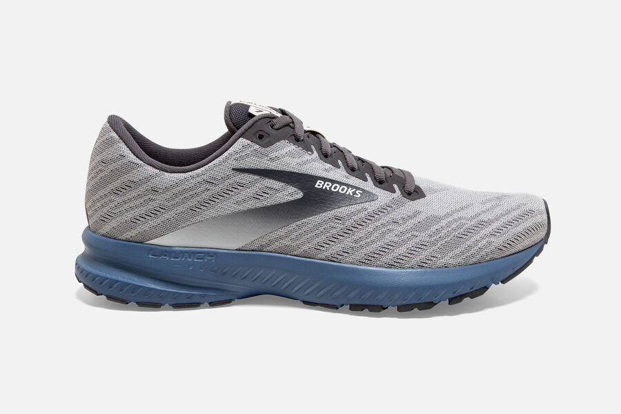 Brooks Herren Launch 7 Laufschuhe Grau/Schwarz Sale 092-932108